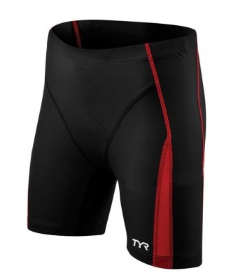Carbon tri short 6 sort-rød