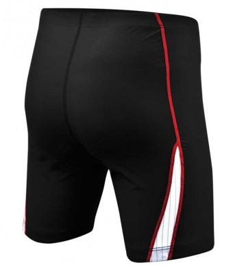 Carbon tri short 6 sort-rød bag